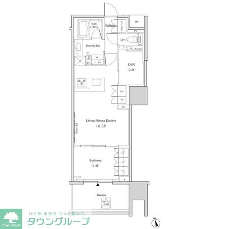 ザ・パークハビオ北千住の物件間取画像
